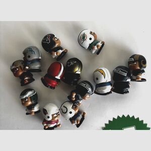 Lot Of 13 NFL TEENYMATES Collectable 1" Team Figures Football Teams/Players